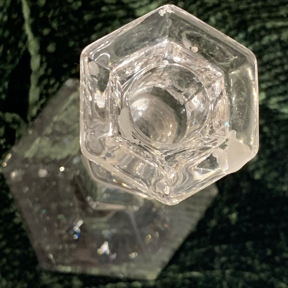 VTG 9" Heisey Imperial Old Williamsburg Clear Glass Candlestick - Picture 10 of 13